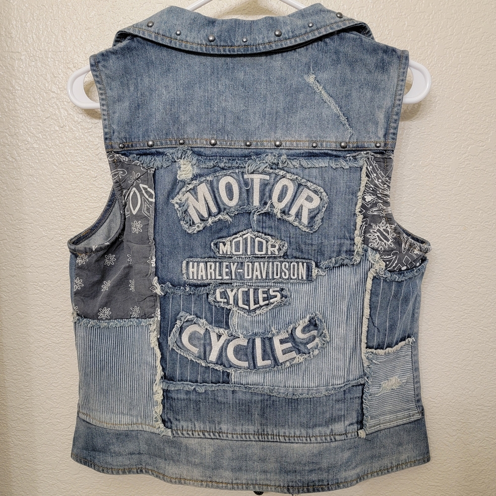 Harley-Davidson Blue Denim Vest
